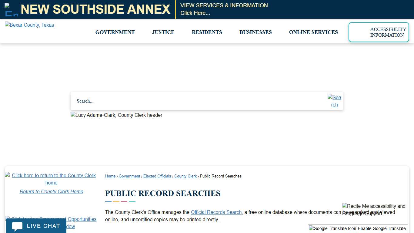 Public Record Searches | Bexar County, TX - Official Website